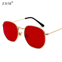 Load image into Gallery viewer, 2020 Vintage Sunglasses Men Square Metal Frame Sunglasses Pilot Mirror Classic Retro Sun Glasses Women Luxury Summer  Eyewear
