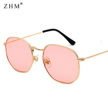 Load image into Gallery viewer, 2020 Vintage Sunglasses Men Square Metal Frame Sunglasses Pilot Mirror Classic Retro Sun Glasses Women Luxury Summer  Eyewear
