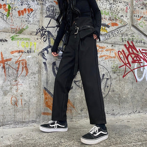 Hot Big Pockets Cargo pants women High Waist Loose Streetwear pants Baggy Tactical Trouser hip hop high quality joggers pants