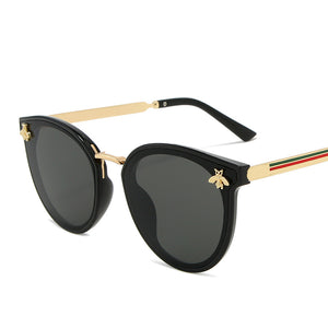 2020 luxury bee Sunglasses Men Square Brand Design Sun Glasses Oculos Retro male iron sunglasses women