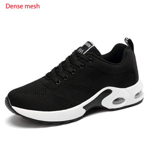Fashion Women Lightweight Sneakers Air Cushion Ladies Trainers Basket Tenis Casual White Platform Sneakers Breathable Comfort