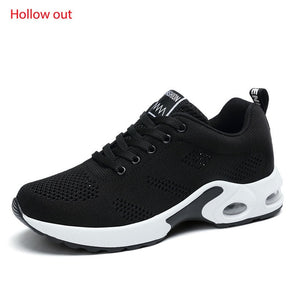 Fashion Women Lightweight Sneakers Air Cushion Ladies Trainers Basket Tenis Casual White Platform Sneakers Breathable Comfort
