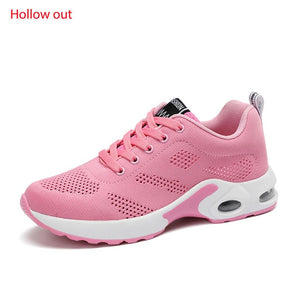 Fashion Women Lightweight Sneakers Air Cushion Ladies Trainers Basket Tenis Casual White Platform Sneakers Breathable Comfort
