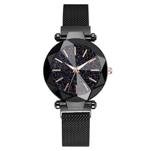 Load image into Gallery viewer, Luxury Starry Sky Stainless Steel Mesh Bracelet Watches For Women Crystal Analog Quartz Wristwatches Ladies Sports Dress Clock
