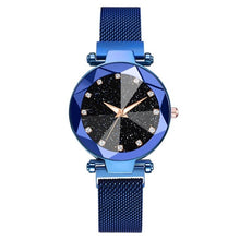 Load image into Gallery viewer, Luxury Starry Sky Stainless Steel Mesh Bracelet Watches For Women Crystal Analog Quartz Wristwatches Ladies Sports Dress Clock
