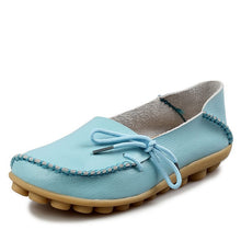 Load image into Gallery viewer, New Women Real Leather Shoes Moccasins Mother Loafers Soft Leisure Flats Female Driving Casual Footwear Size 35-44 In 24 Colors
