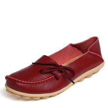 Load image into Gallery viewer, New Women Real Leather Shoes Moccasins Mother Loafers Soft Leisure Flats Female Driving Casual Footwear Size 35-44 In 24 Colors
