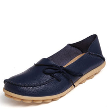Load image into Gallery viewer, New Women Real Leather Shoes Moccasins Mother Loafers Soft Leisure Flats Female Driving Casual Footwear Size 35-44 In 24 Colors

