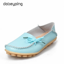 Load image into Gallery viewer, New Women Real Leather Shoes Moccasins Mother Loafers Soft Leisure Flats Female Driving Casual Footwear Size 35-44 In 24 Colors
