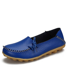 Load image into Gallery viewer, New Women Real Leather Shoes Moccasins Mother Loafers Soft Leisure Flats Female Driving Casual Footwear Size 35-44 In 24 Colors
