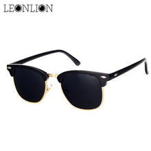 Load image into Gallery viewer, LeonLion  Polarized Semi-Rimless Sunglasses Women/Men Polarized UV400 Classic Brand Designer Retro Oculos De Sol Gafas
